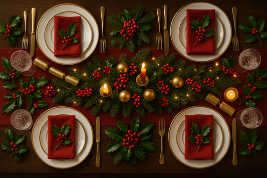 christmas table setting ideas