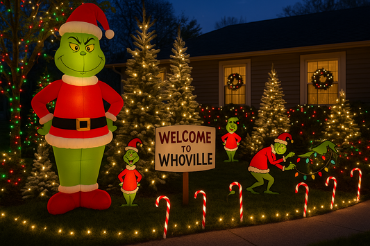 outdoor grinch christmas decorations