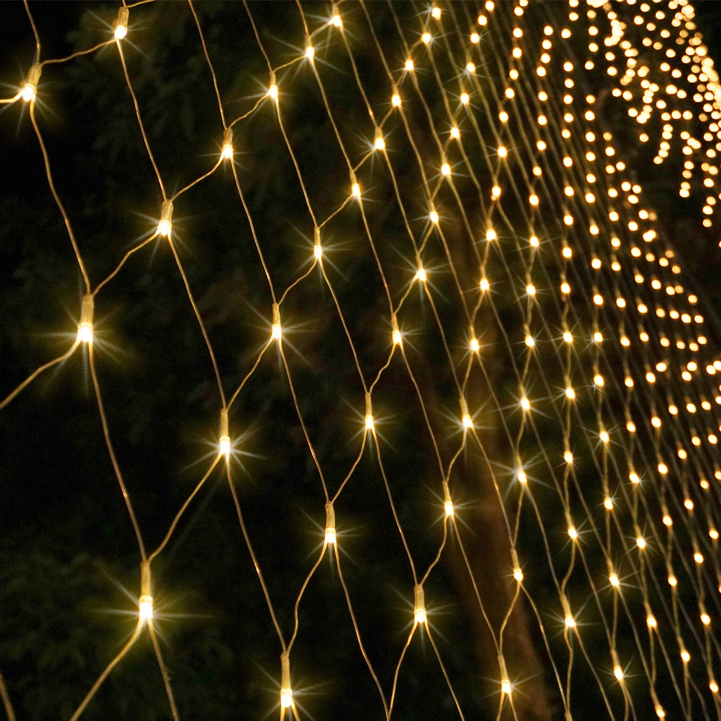 EMITTO 300LED Christmas Net Lights Mesh-1942353051088195590