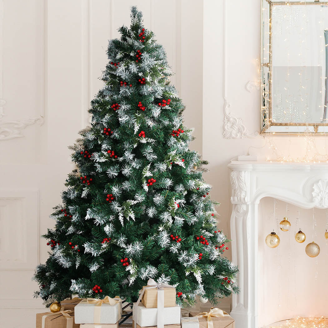SANTACO Christmas Tree Snow Flocked 2.1M-1942353635656732678