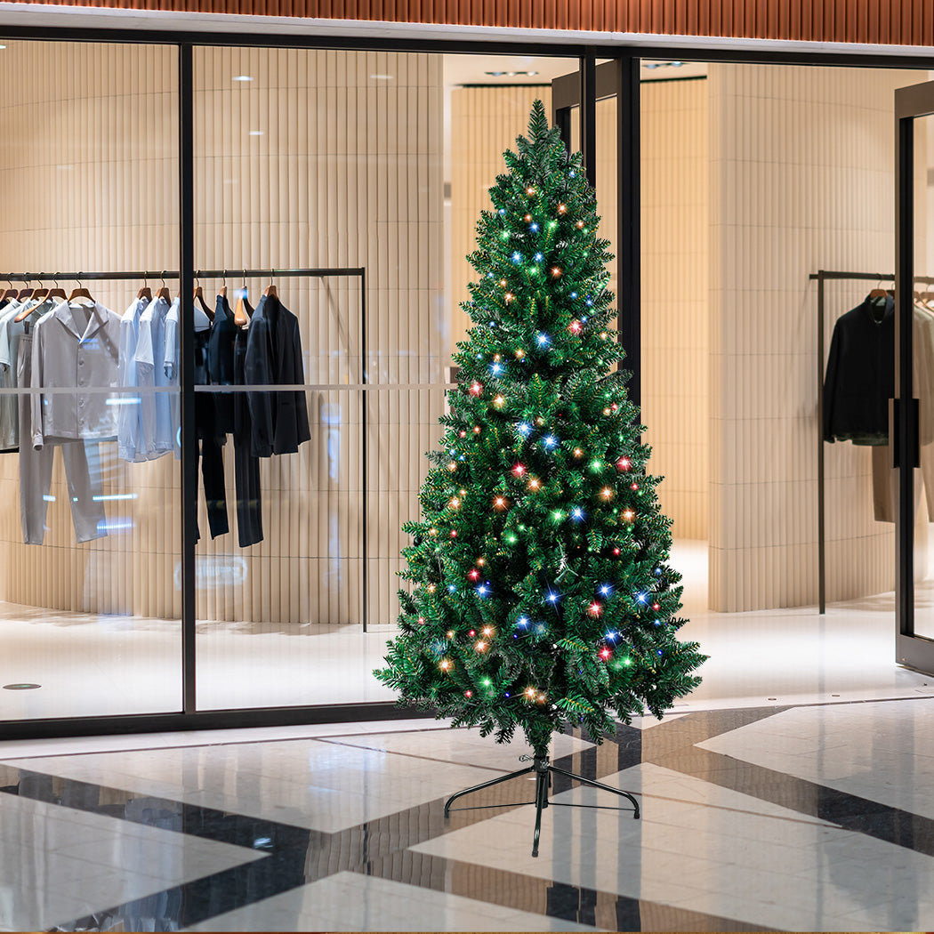 SANTACO Prelit Slim Pencil Christmas Tree 2.1M-1942353634406830086