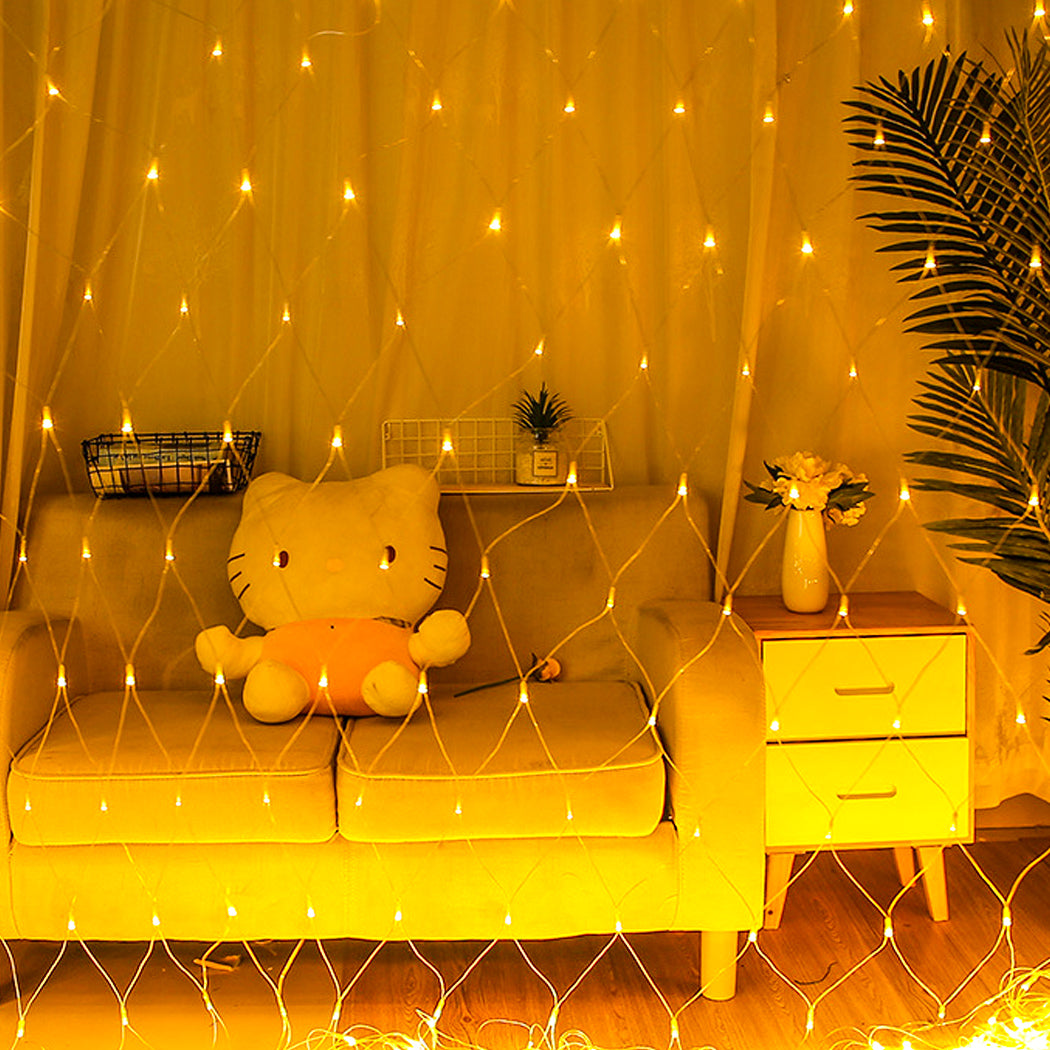 EMITTO 300LED Christmas Net Lights Mesh-1942353051088195591