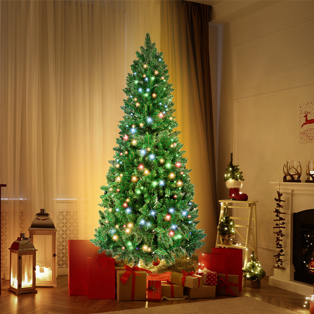 SANTACO Prelit Slim Pencil Christmas Tree 2.4M-1942353634595573767
