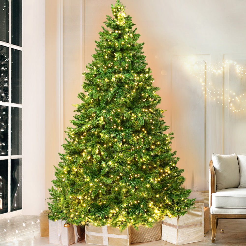 8ft Pre-lit Christmas Tree 2.4m Xmas Tree Decorations - 1488 LEDs by Jingle Jollys