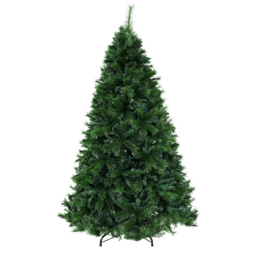 2.1M Lush Pine Christmas Tree with 1584 Tips & Decorations – Celebrate with Jingle Jollys!