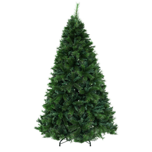 2.1M Lush Pine Christmas Tree with 1584 Tips & Decorations – Celebrate with Jingle Jollys!