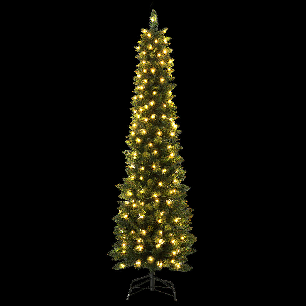 Glory Christmas Tree 1.8m Pre-Lit 200 LED Lights Xmas Tree Decorations by Jingle Jollys