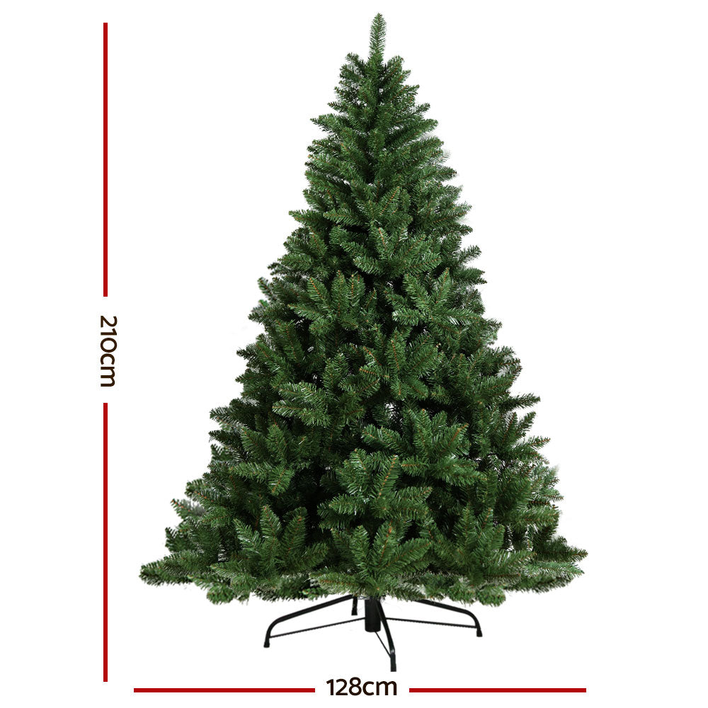 Green Christmas Tree 2.1m - Xmas Tree Decorations 905 Tips by Jingle Jollys