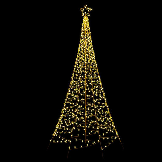 Solar Christmas Tree 3.6m 800 LED Net Lights Xmas Trees Decoration by Jingle Jollys