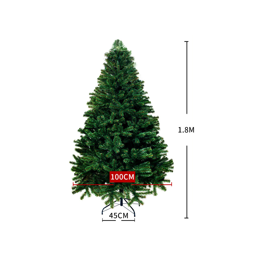 SANTACO Christmas Tree 1.8M 6Ft Xmas 1.8 Meter-1942353777294184450