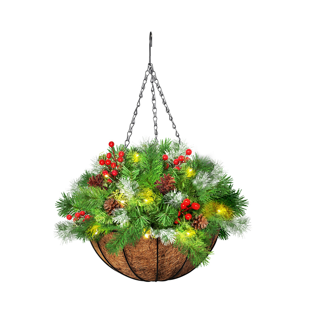Santaco Christmas Hanging Basket Ornaments 25CM-1942353776757313536