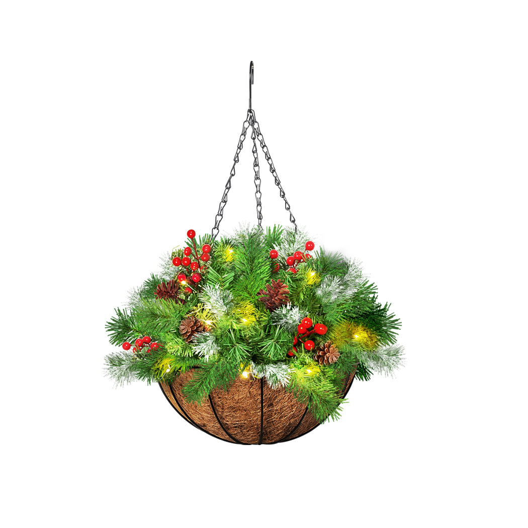 Santaco Christmas Hanging Basket Ornaments 20CM-1942353776585347072