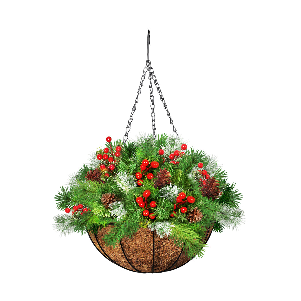 Santaco Christmas Hanging Basket Ornaments 30CM-1942353776937668609