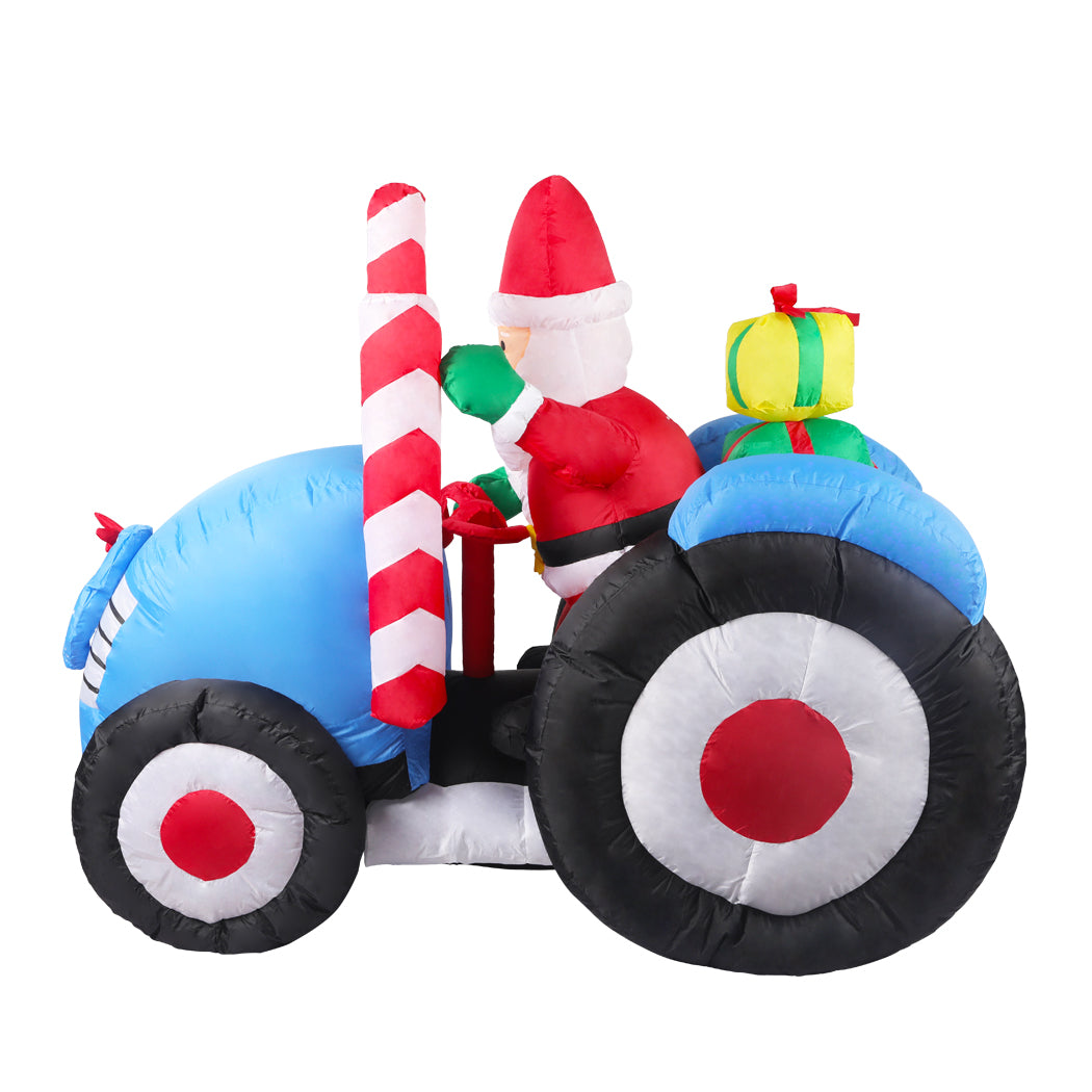 Santaco Inflatable Christmas Decor Tractor-1942353246072999937