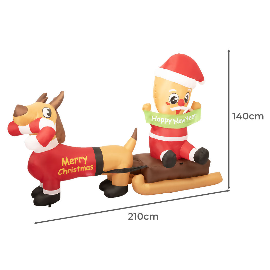 Santaco Christmas Inflatable 2.1M Xmas-1942353248438587394