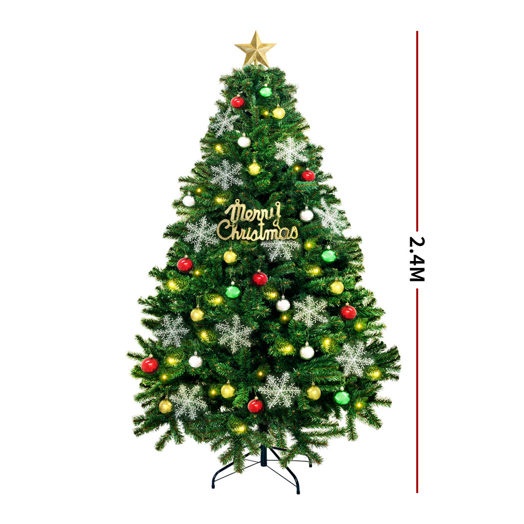 SANTACO Christmas Tree 2.4M 8Ft Xmas 2.4 Meter-1942353778351149058
