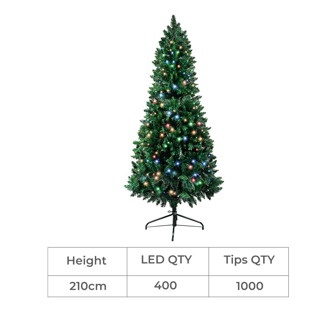 SANTACO Prelit Slim Pencil Christmas Tree 2.1M-1942353634406830082