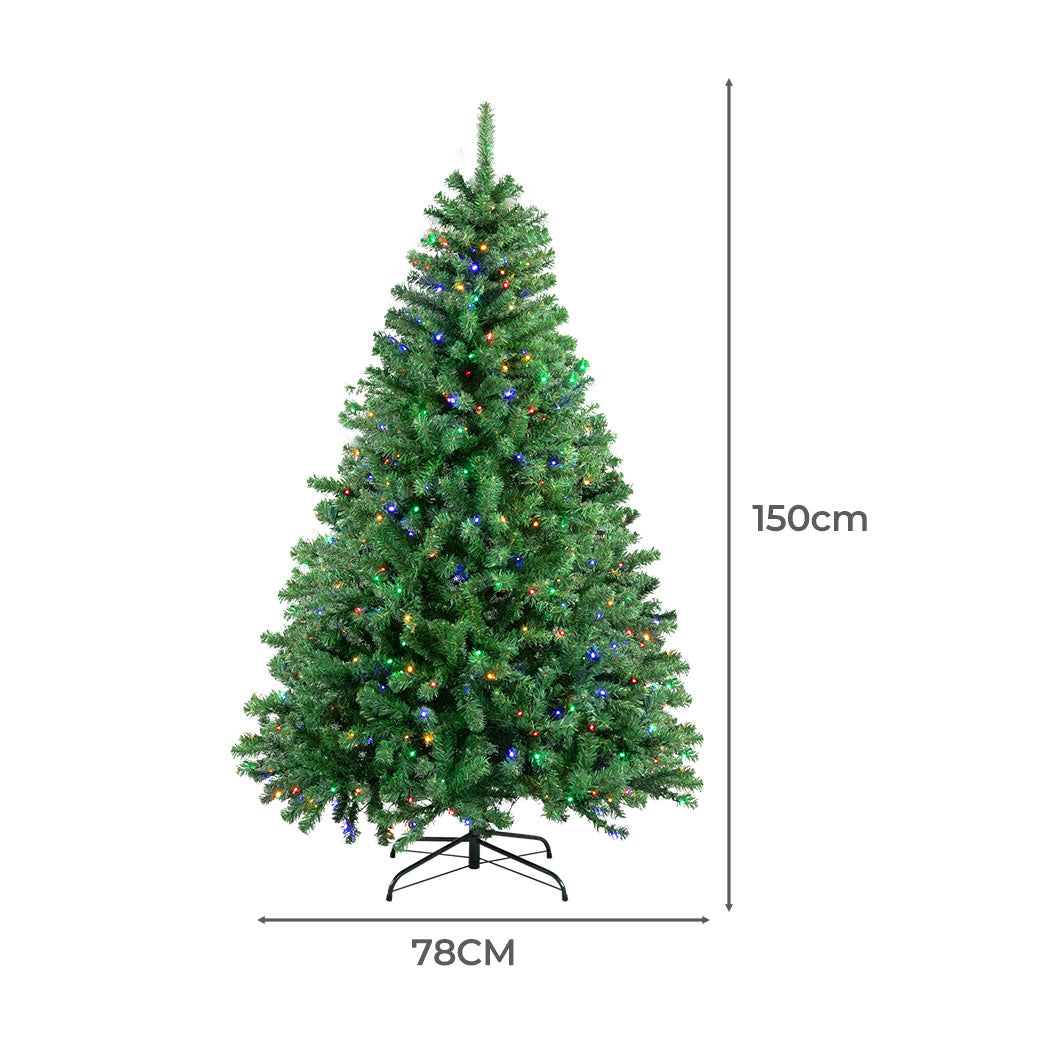 SANTACO Pre Lit Artificial Christmas 1.5M-1942353781941473282