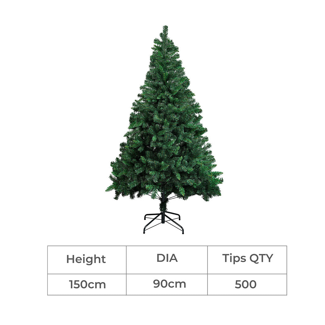 SANTACO 1.5M Christmas Tree with Stand-1942353635824504834