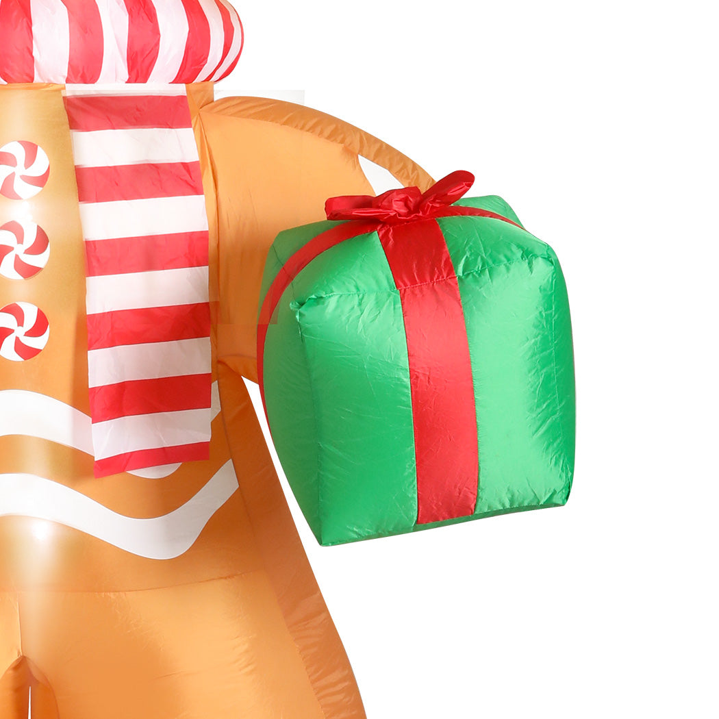Santaco Christmas Inflatable Outdoor Gingerbread Man 2.5M-1942353655051194372