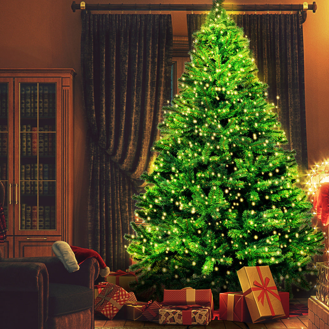 SANTACO Christmas Tree 2.4M 8Ft LED 2.4 Meter-1942353779764629510