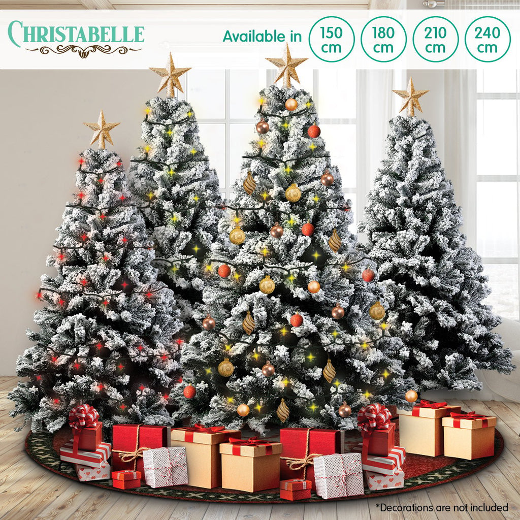 Christabelle Snow-Tipped Artificial Christmas Tree 2.4m 1500 Tips - Christmas Outlet Online