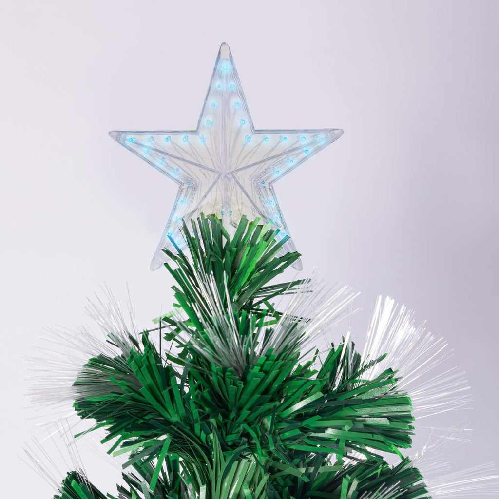 Christabelle 1.2m Enchanted Pre Lit Fibre Optic Christmas Tree Stars Xmas Decor - Christmas Outlet Online