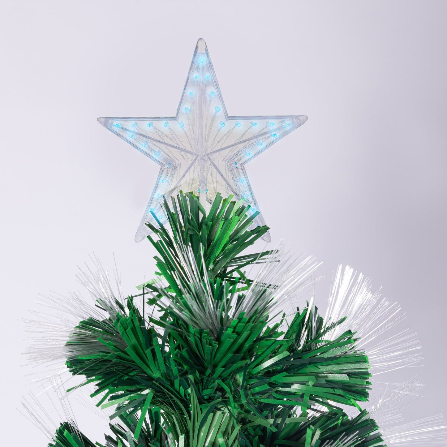 Christabelle 1.5m Enchanted Pre Lit Fibre Optic Christmas Tree Stars Xmas Decor - Christmas Outlet Online