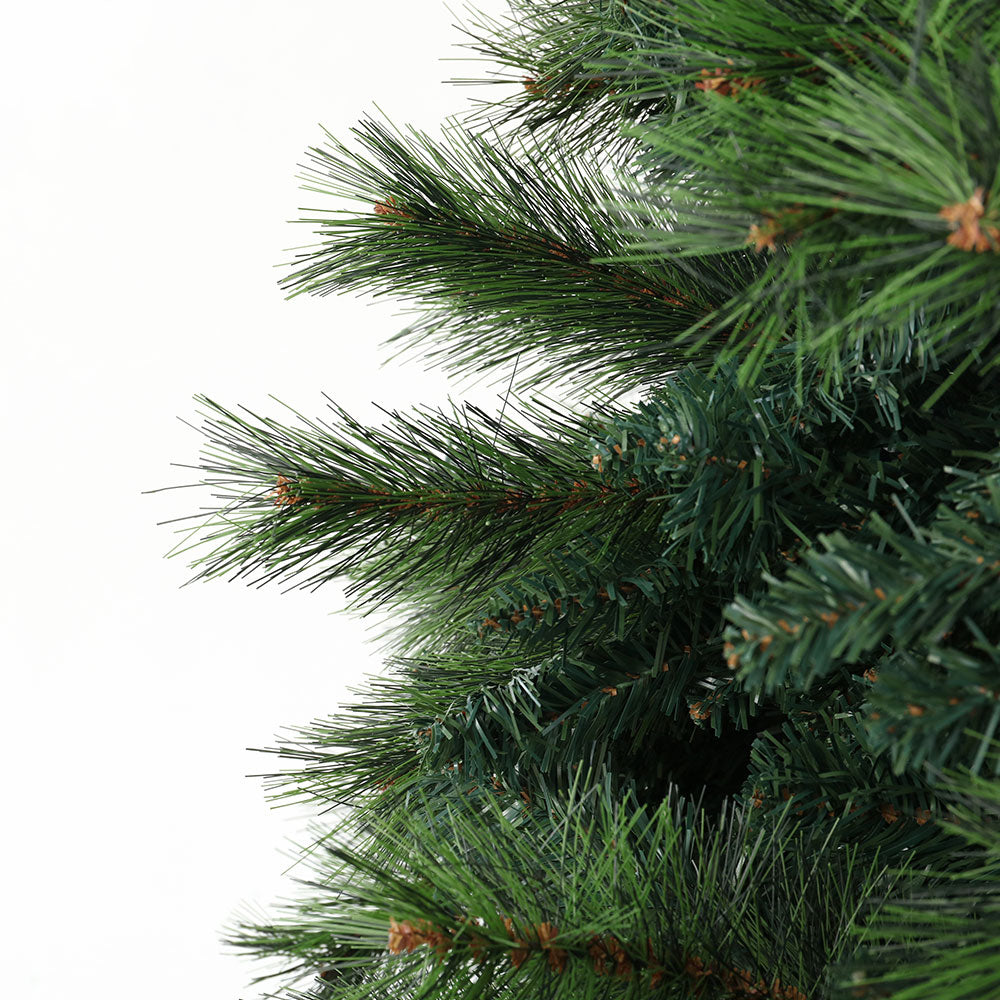 Jingle Jollys Christmas Tree 2.4M Xmas Trees Decorations Pine-Needle 2100 Tips - Christmas Outlet Online