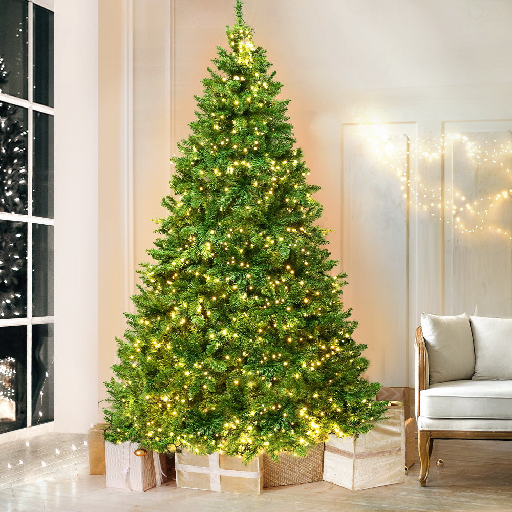 Jingle Jollys Christmas Tree 1.8M With 874 LED Lights Warm White Green - Christmas Outlet Online