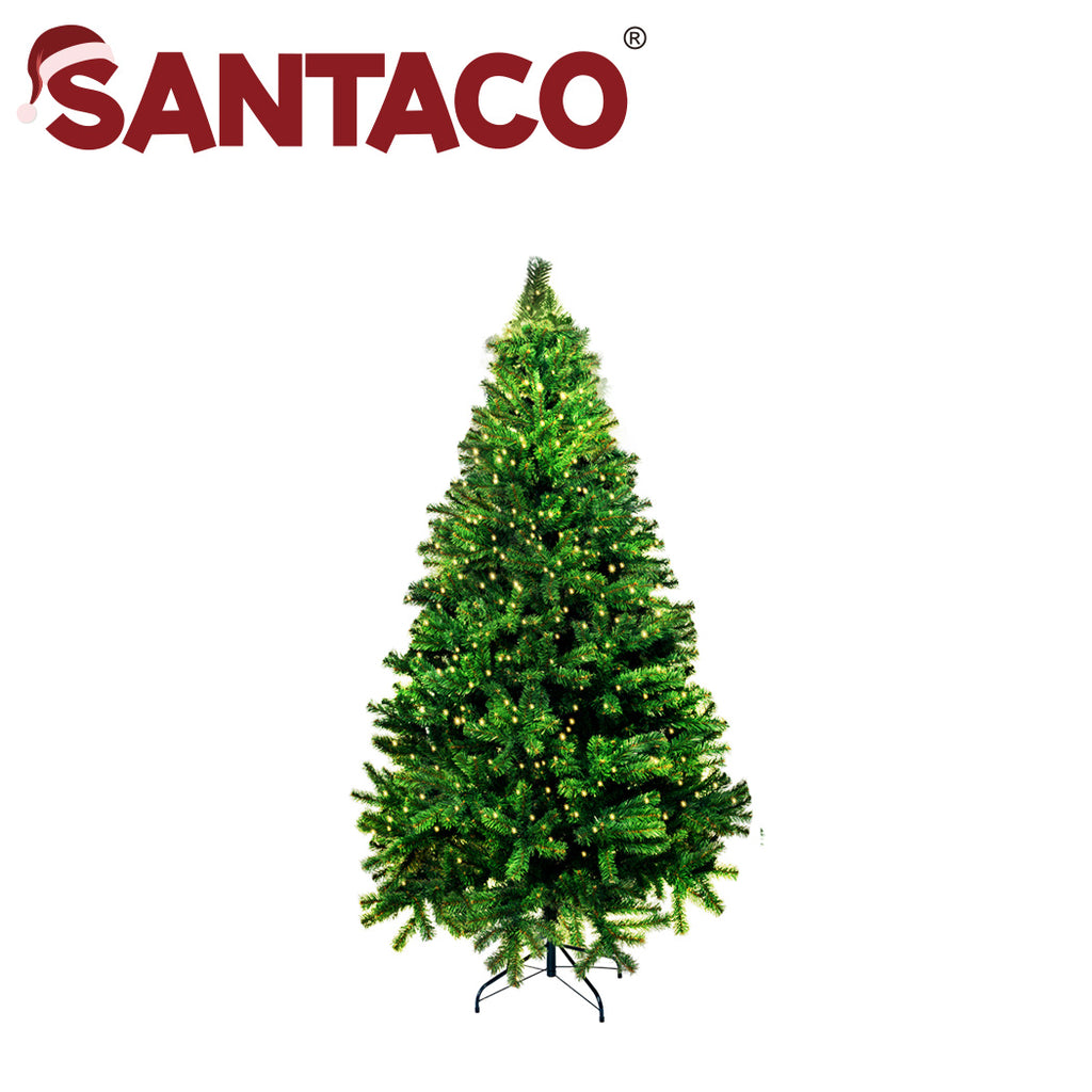 SANTACO Christmas Tree 1.5M 5Ft Xmas Home Garden Decor Warm LED Lights - Christmas Outlet Online