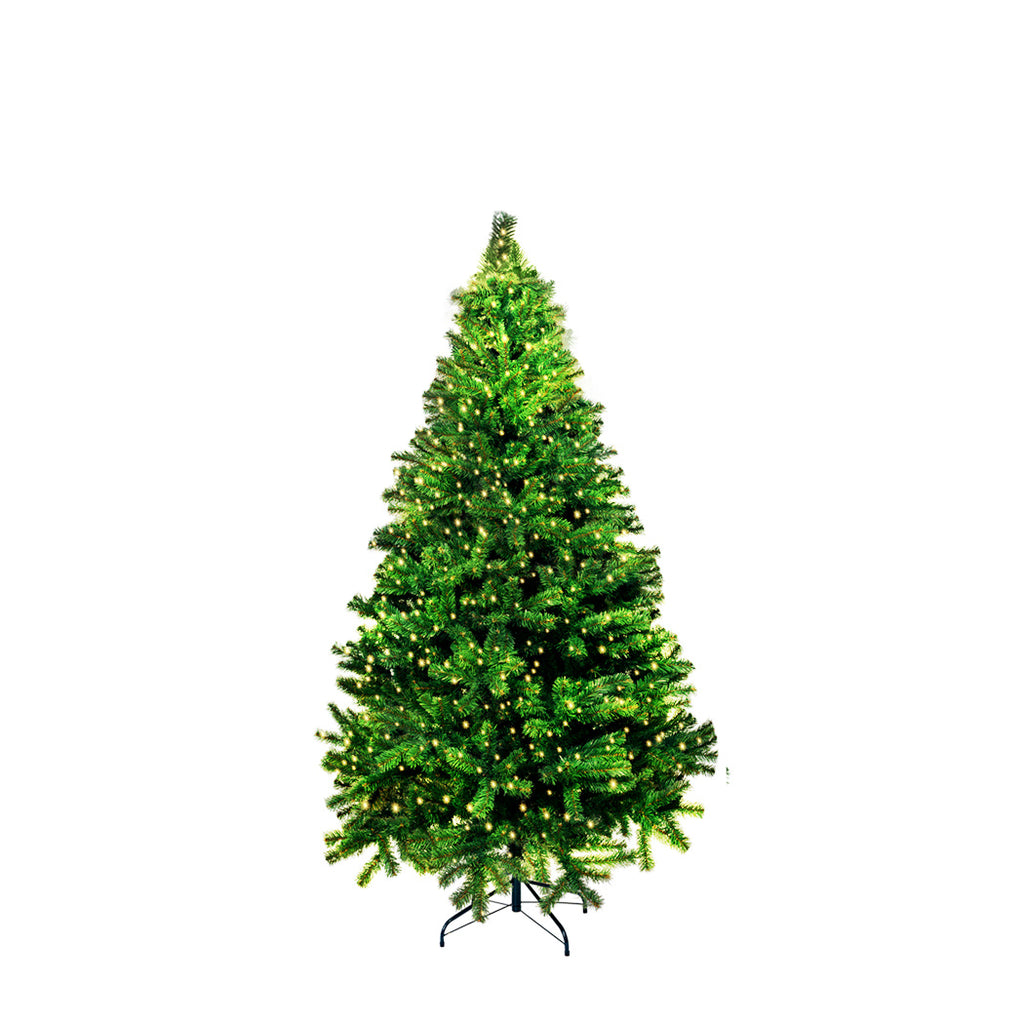 SANTACO Christmas Tree 1.8M 6Ft Xmas Home Garden Decor Warm LED Lights - Christmas Outlet Online