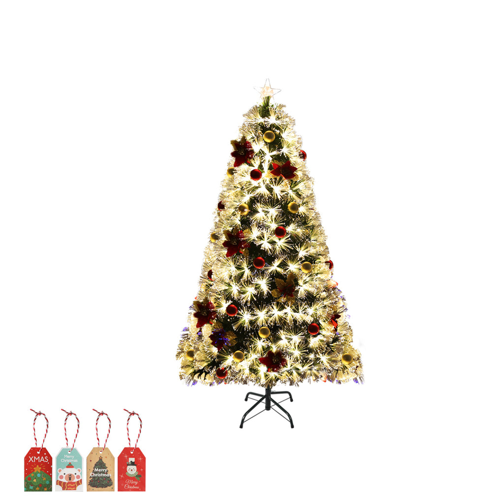 Santaco Christmas Tree 1.2M 4Ft Xmas Decorations Fibre Optic Multicolour Lights - Christmas Outlet Online