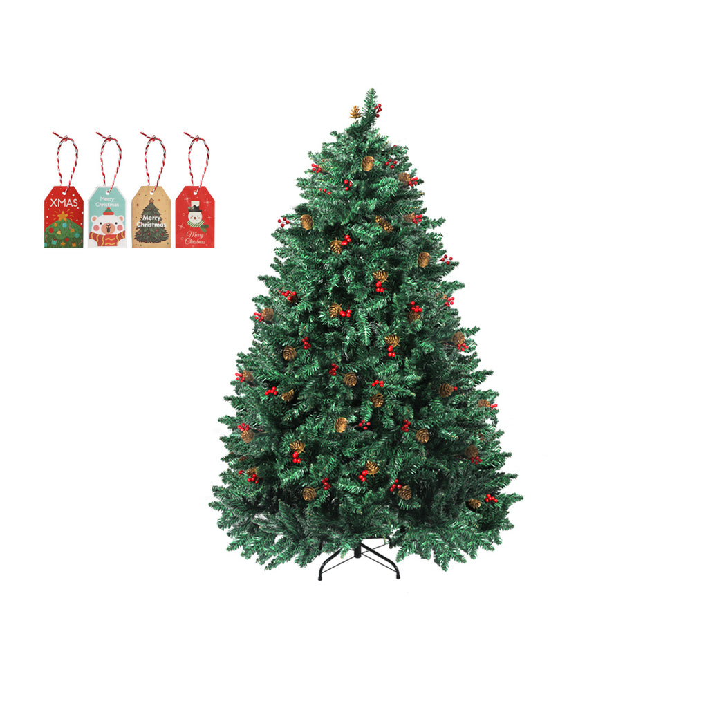Santaco Christmas Tree 1.5M 5Ft Pinecone Decorated Xmas Home Garden Decorations - Christmas Outlet Online