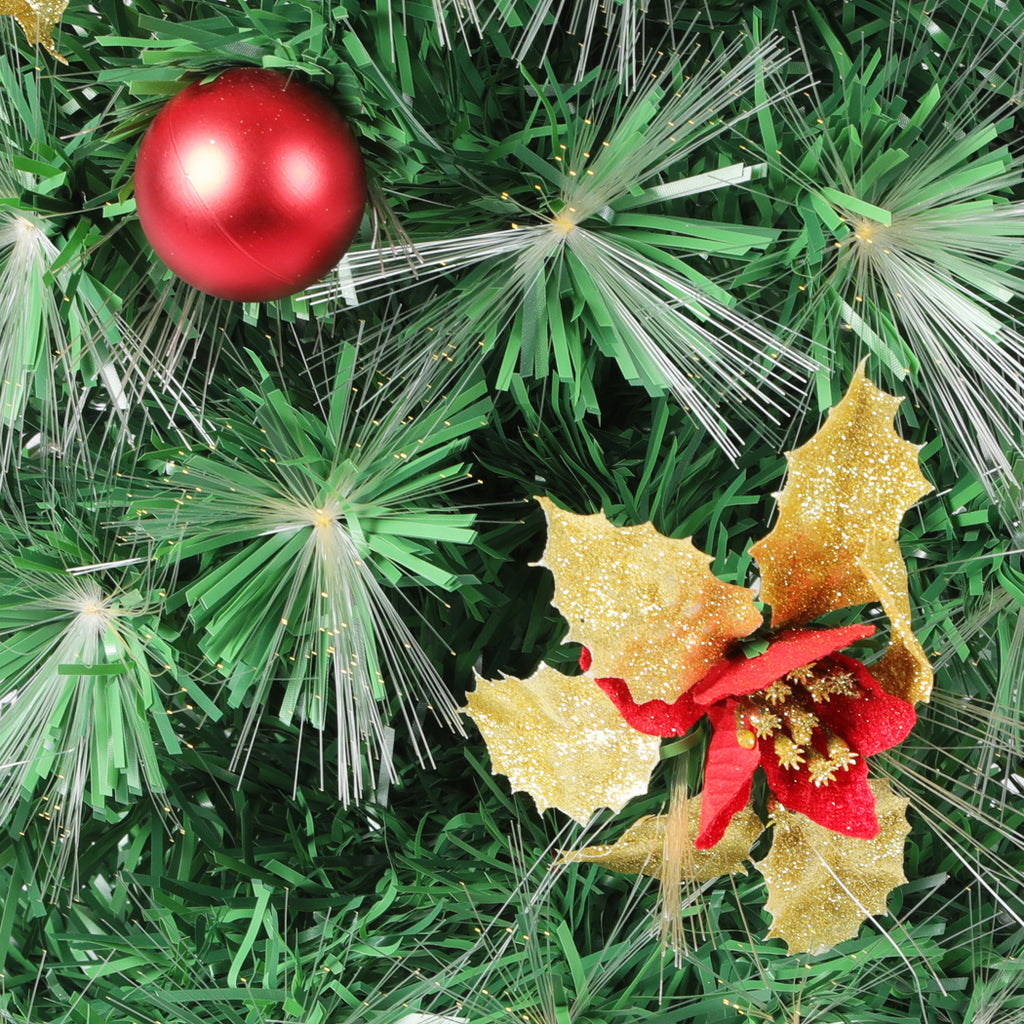 Santaco Christmas Tree 2.1M 7Ft Xmas Decorations Fibre Optic Multicolour Lights - Christmas Outlet Online
