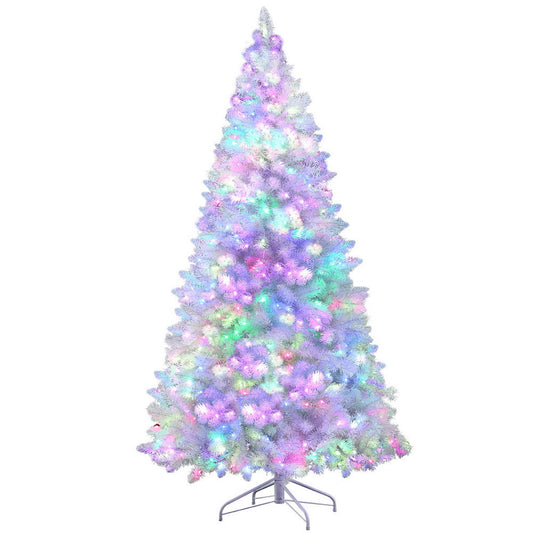 Christmas tree with multicolour LED lights