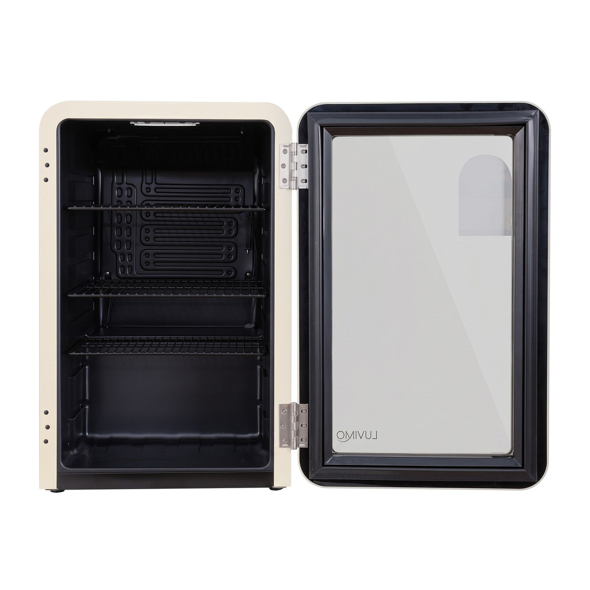LUVIMO 70L Bar Fridge Mini Refrigerator Glass Door Aesthetics Cooler