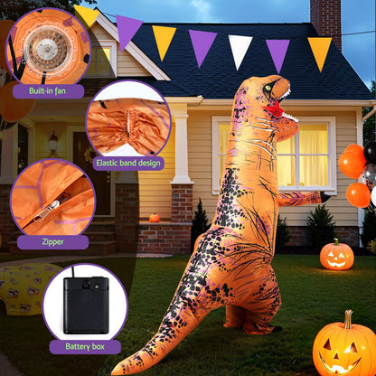 Inflatable Dinosaur Costume T-Rex Adult Suit Blow Up Party Fancy Dress Halloween Xmas Cosplay