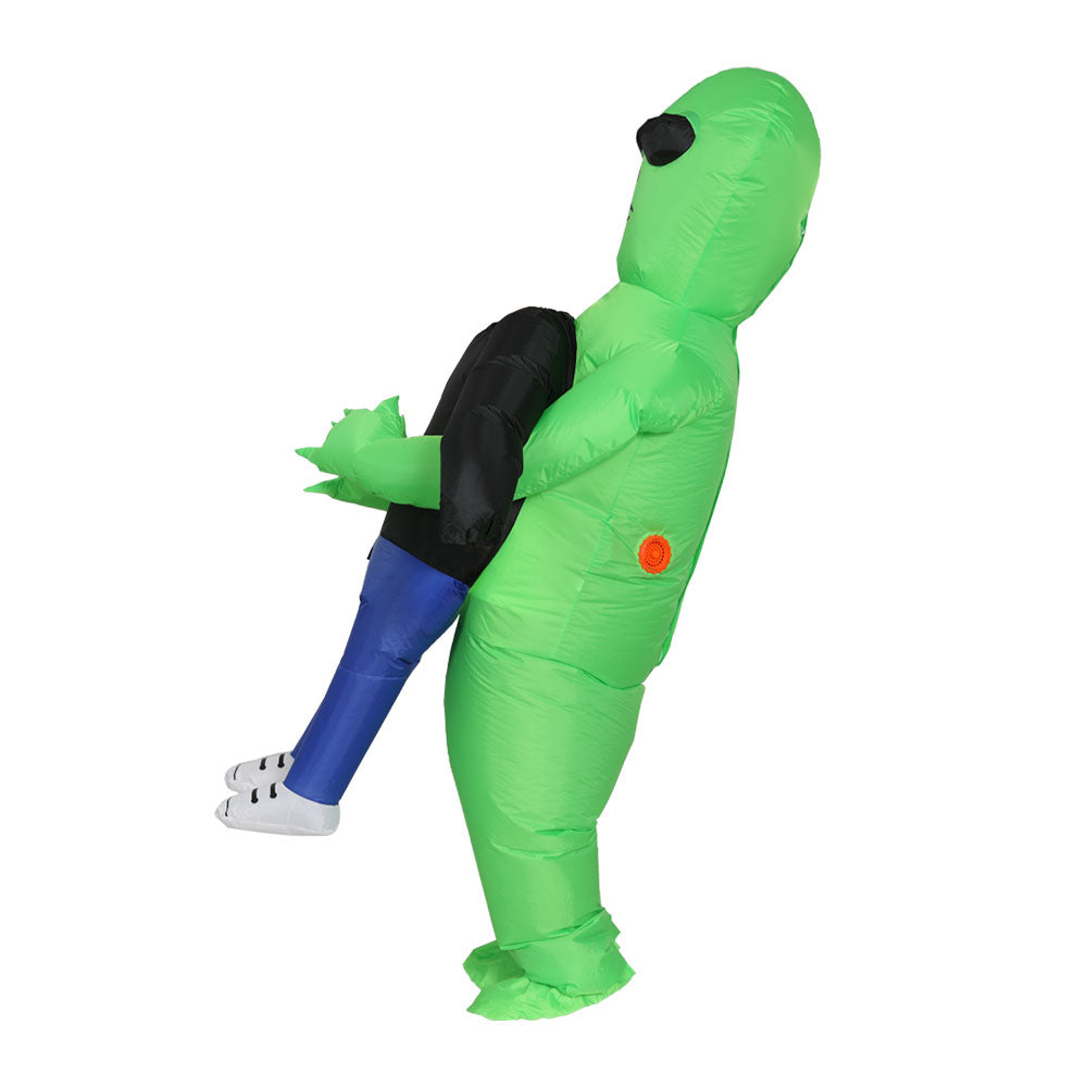 Inflatable Green Alien Costume Adult Suit Blow Up Party Fancy Dress Halloween Cosplay