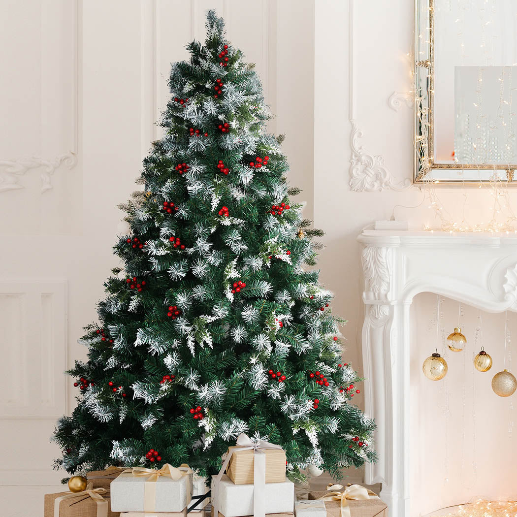 SANTACO Christmas Tree Snow Flocked1.8M-1942353635467988998