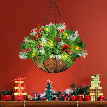 Santaco Christmas Hanging Basket Ornaments 30CM-1942353776937668615
