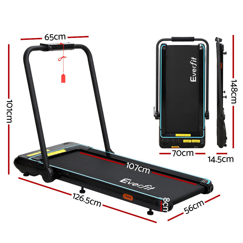 Everfit Treadmill Electric Walking Pad Under Desk Home Gym Fitness 420mm Remote