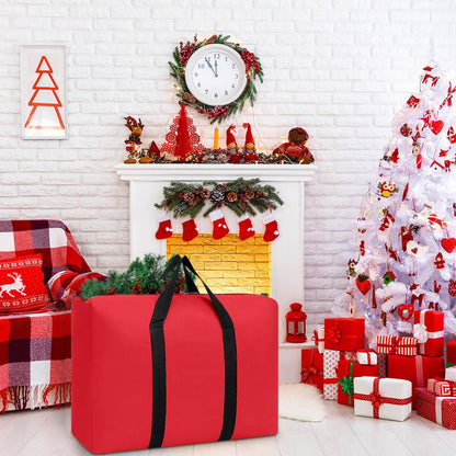 Christmas Tree Storage Bag, Artificial Trees Items Bag Oxford cloth Christmas Tree Storage Box For Xmas Tree (Red)