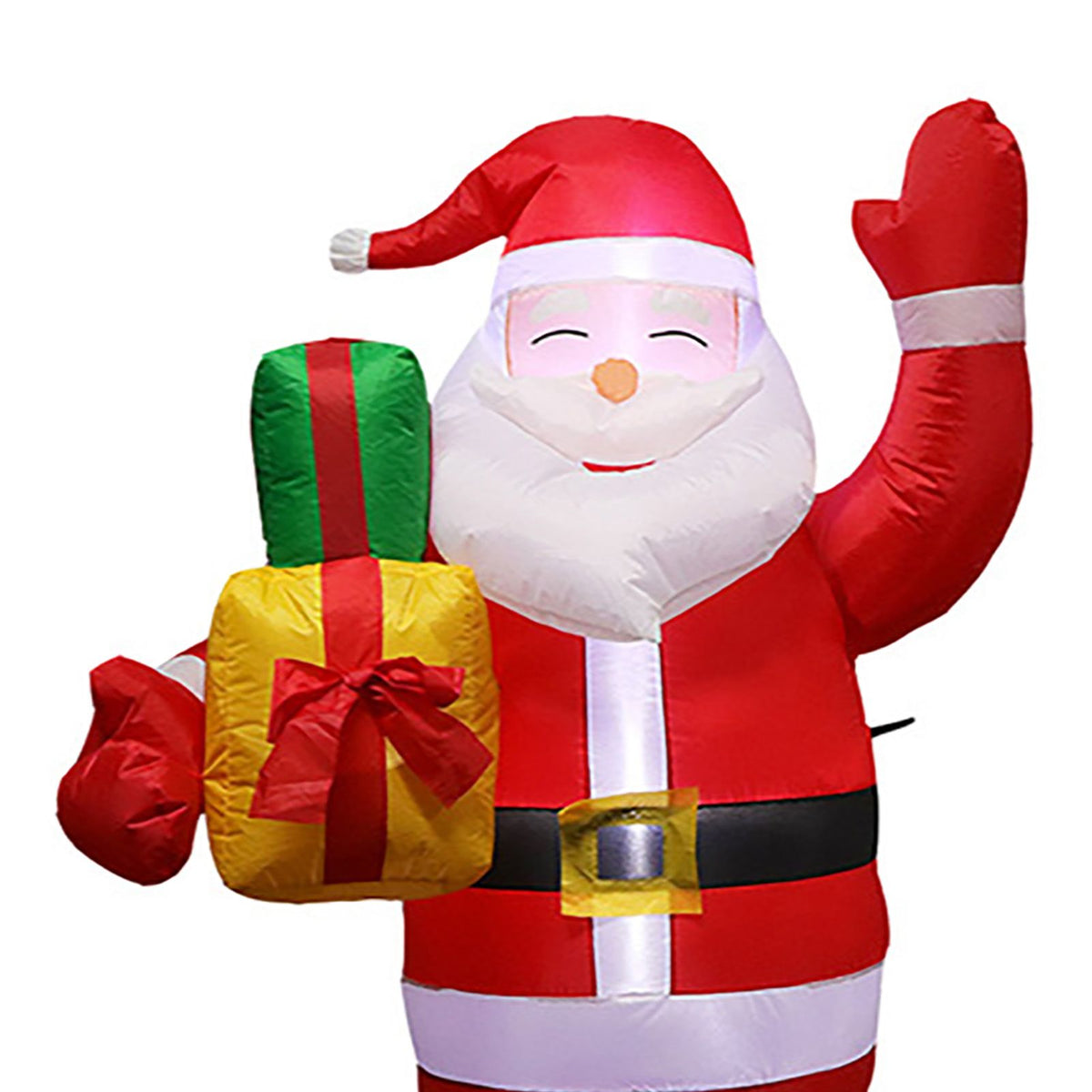 4.92ft Christmas Inflatable Santa Outdoor Decoration Blow Up Yard Standing Santa with Built in LED for Holiday Party Xmas Yard Garden Lawn Decor