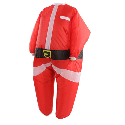 Inflatable Santa Suit Vivid Colors Battery Powered Inflator Polyester Inflatable Christmas Suit for 5.2 to 6.1ft Tall