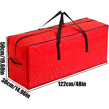 Large Christmas Tree Storage Bag, 48.03 inch Christmas Trees Bag Waterproof Dustproof Artificial Tree Bags with Zippers and Handles Wide Opening