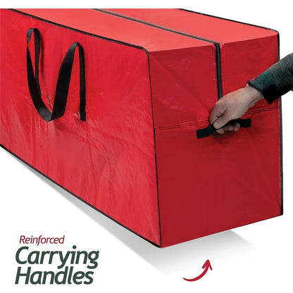 Large Christmas Tree Storage Bag, 48.03 inch Christmas Trees Bag Waterproof Dustproof Artificial Tree Bags with Zippers and Handles Wide Opening