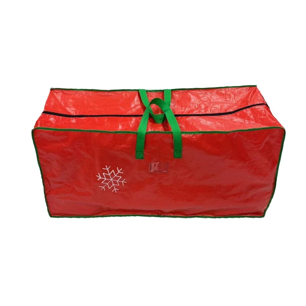 7ft Christmas Tree Storage Bag, Heavy Duty Extra Large Artificial Christmas Tree Bag with Reinforced Handles and Dual Zippers Wide Opening, Red
