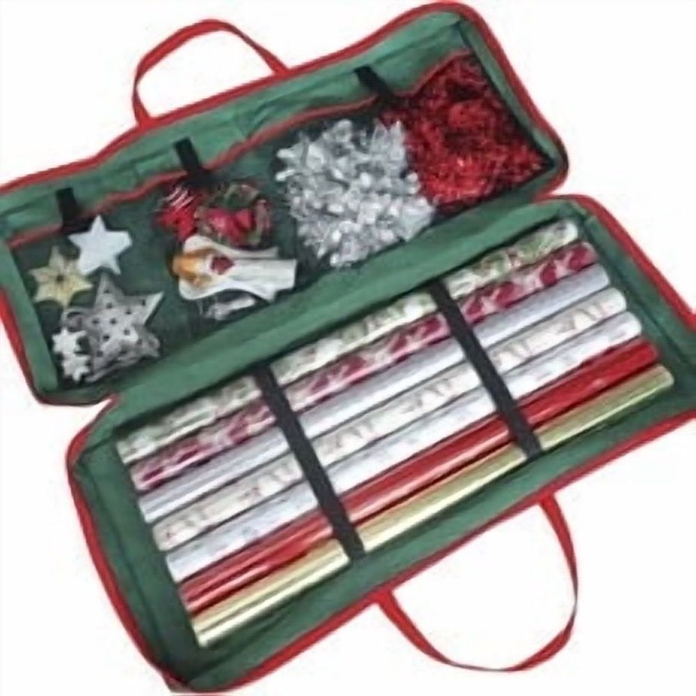 Christmas Tree Storage Bag, Fits 7.5 Ft Artificial Trees, Plastic Waterproof Christmas Tree Bag For Storage Box For Xmas, With Strong Durable Handles and Label Card Slot - Green