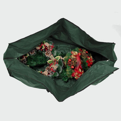 Christmas Tree Storage Bag, Fits 7.5 Ft Artificial Trees, Plastic Waterproof Christmas Tree Bag For Storage Box For Xmas, With Strong Durable Handles and Label Card Slot - Green